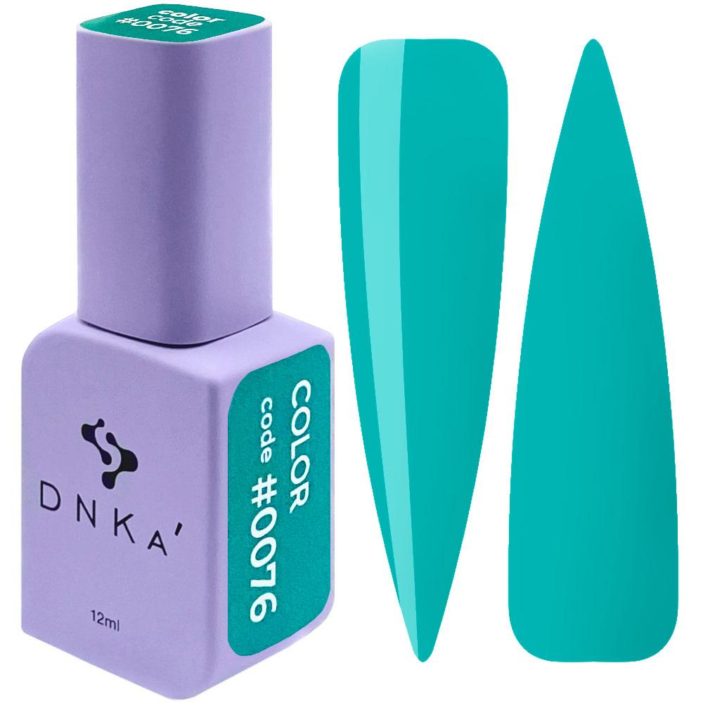 Гель-лак DNKa' Gel Polish Color #0076, 12 мл бірюзовий