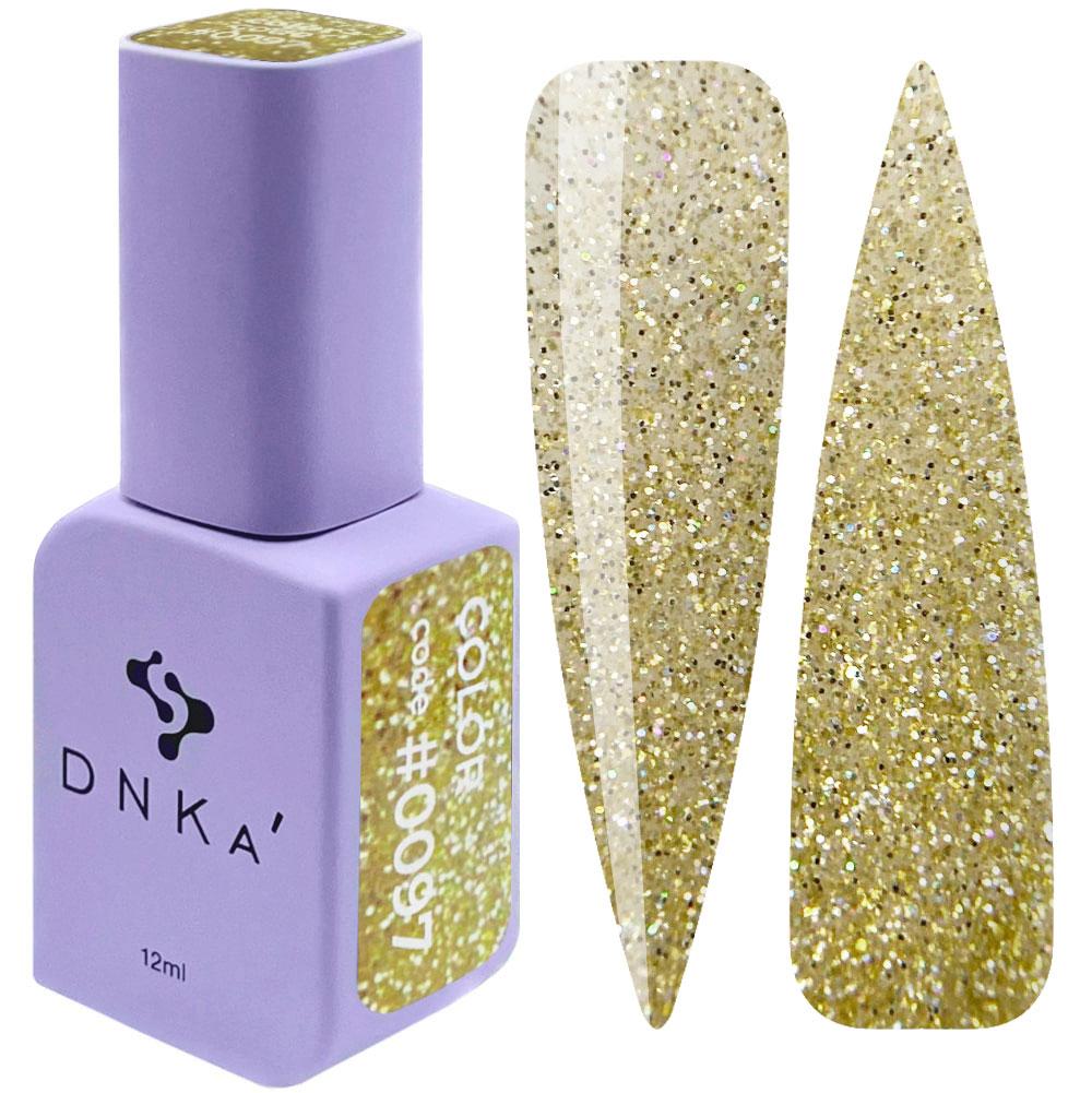 Гель-лак DNKa' Gel Polish Color #0097, 12 мл пісочний з блискітками