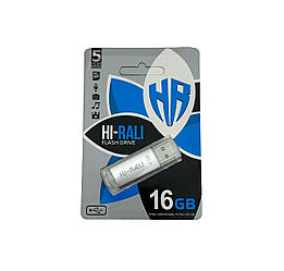 USB флеш накопичувач Hi-Rali 8GB Rocket series Silver USB 2.0 (HI-16GBVCSL)