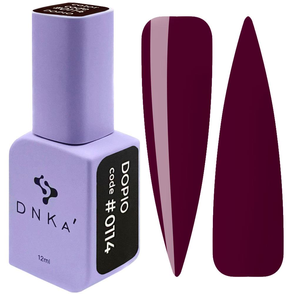 Гель-лак DNKa' Gel Polish Color Dopio #0114, 12 мл червоно-коричневий