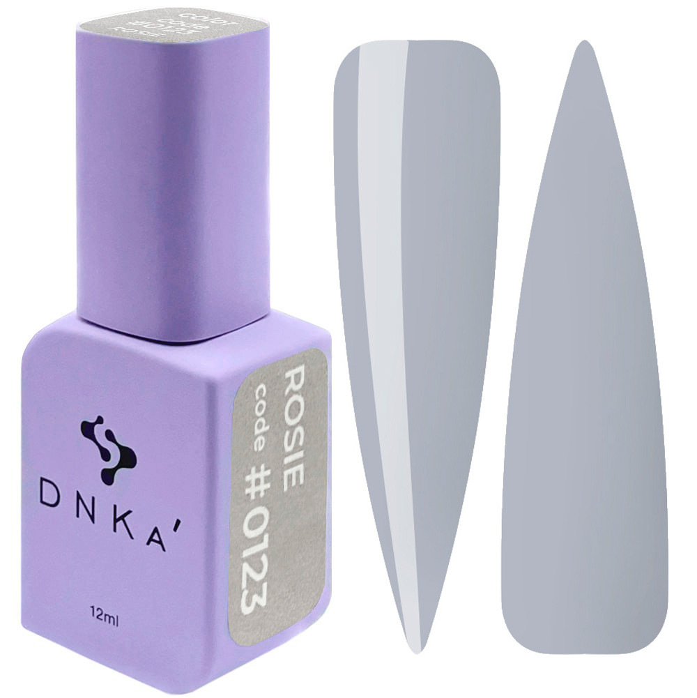 Гель-лак DNKa' Gel Polish Color Rosie #0123, 12 мл сірий