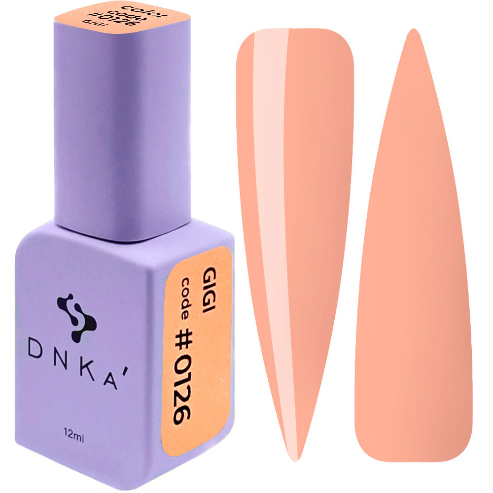 Гель-лак DNKa' Gel Polish Color Gigi #0126, 12 мл кремово-персиковий
