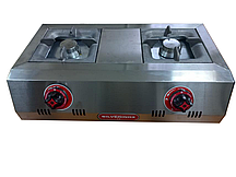 Професійна газова плита на 2 конфорки SILVER 2905 LPG