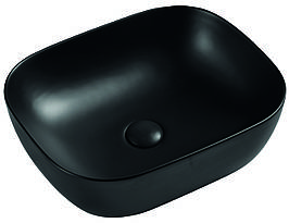 Умивальник накладний керамічний Mixxus Premium Diverse-0101 Black 490x395x150 mm (MP6485)
