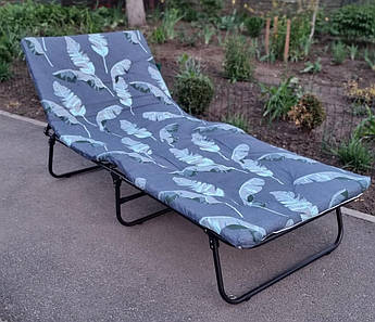 Розкладачка на пружинах з матрацом 3 см "Марія М30" | Розкладушка Розкладне ліжко