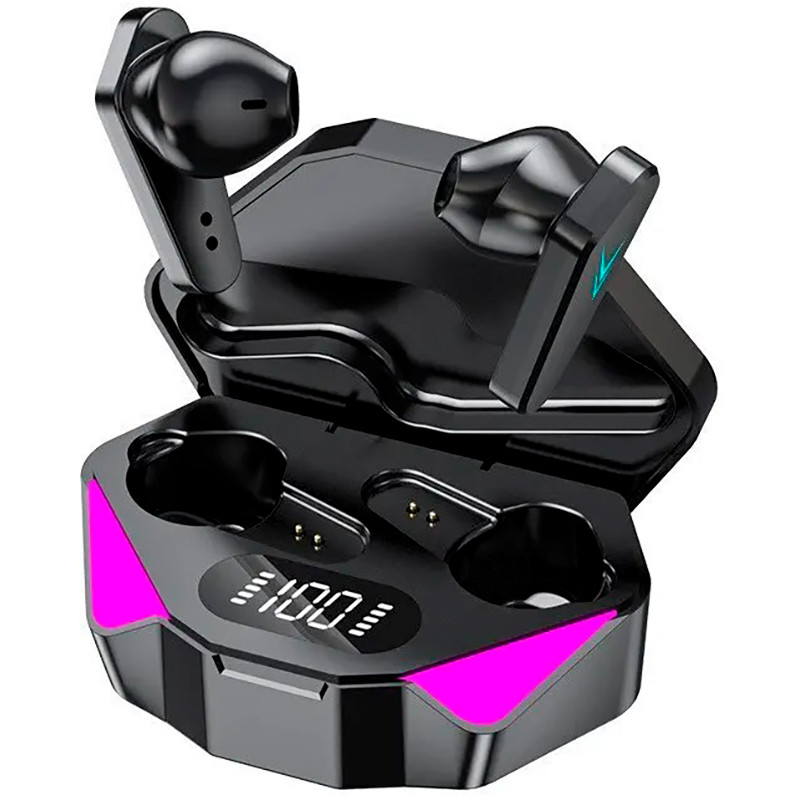 Бездротові навушники Smart TWS X15 із зарядним кейсом павер банком вакуумні ігрові bluetooth 5.0 з RGB LED