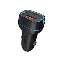 Автозарядний пристрій Yoki Led Series YK-C20 PD/QC 20W Колір Чорний