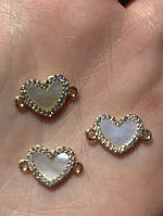 Разделитель для Бижутерии 14x12 мм колір Золото гіпоалергенний сплав