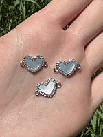 Разделитель для Бижутерии 14x12 мм колір Родий гіпоалергенний сплав