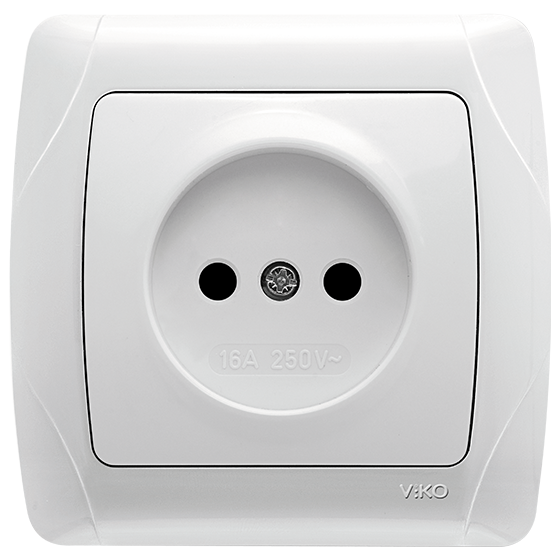 Розетка без заземлення (білий) ViKO Carmen , фото 1