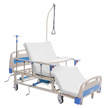 Ліжко медичне з туалетом справа та функцією бічного перевороту для важкобольних