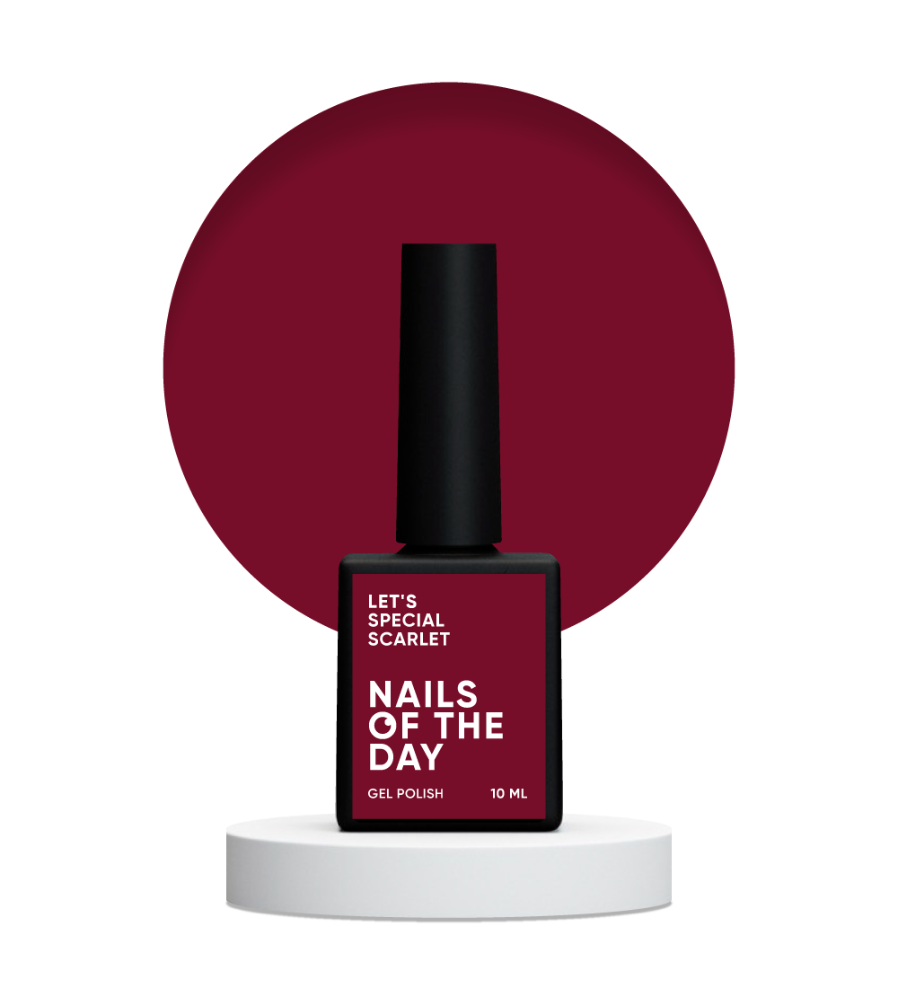 NAILSOFTHEDAY Let’s special Scarlet — червоно-багряний гель–лак, 10 мл, фото 1
