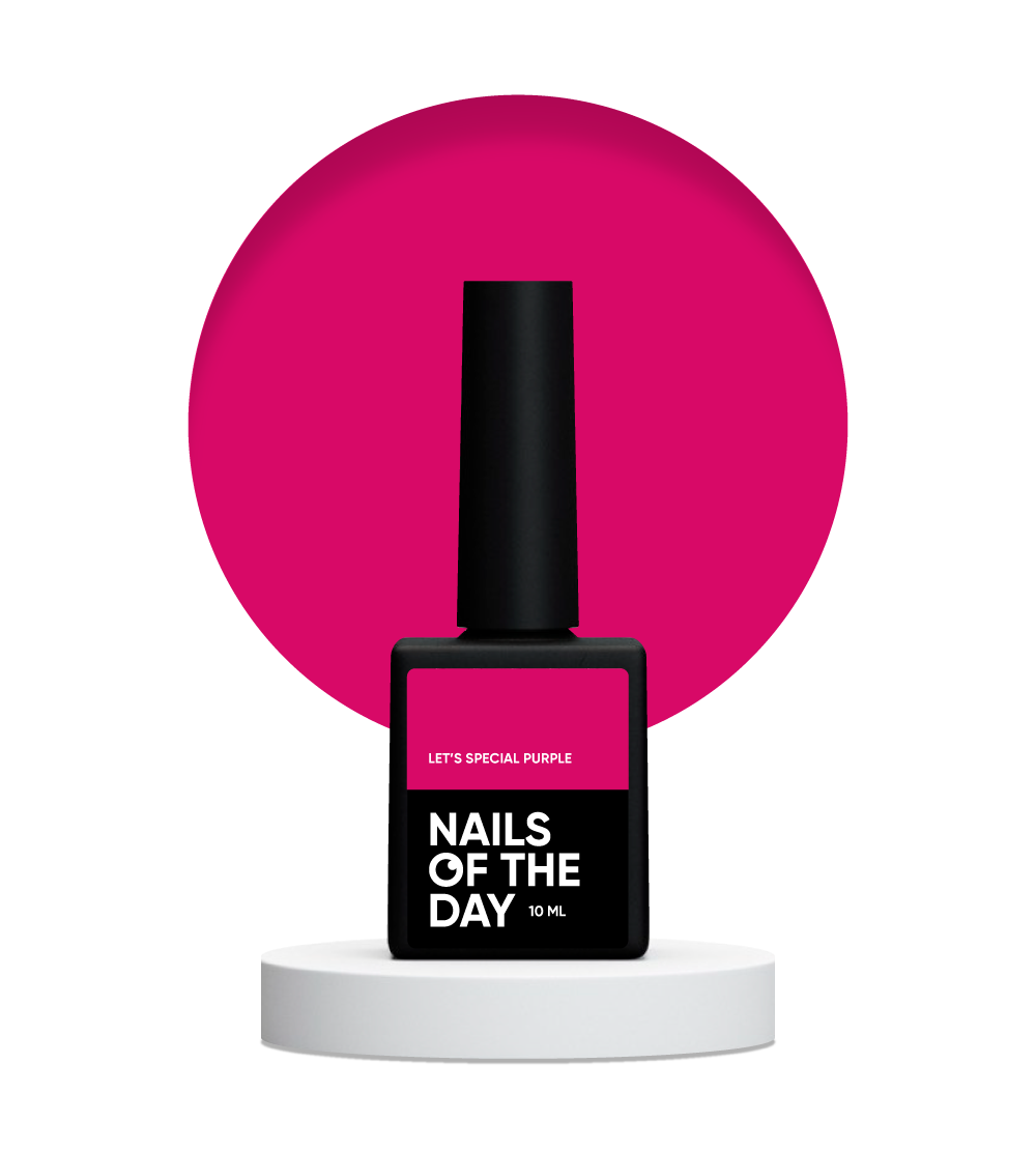 NAILSOFTHEDAY Let’s special Purple – особливий яскраво-рожевий гель-лак, 10 мл, фото 1