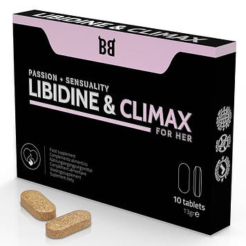 Підвищення лібідо Blackbull Libidine Climax Increase For Women, 10 капсул Bomba💣