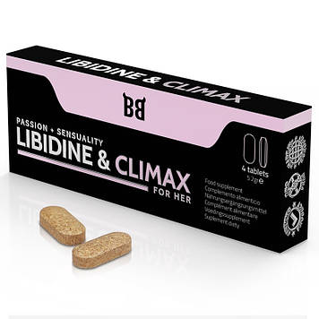 Підвищення лібідо Blackbull Libidine Climax Increase For Women, 4 капсули Bomba💣