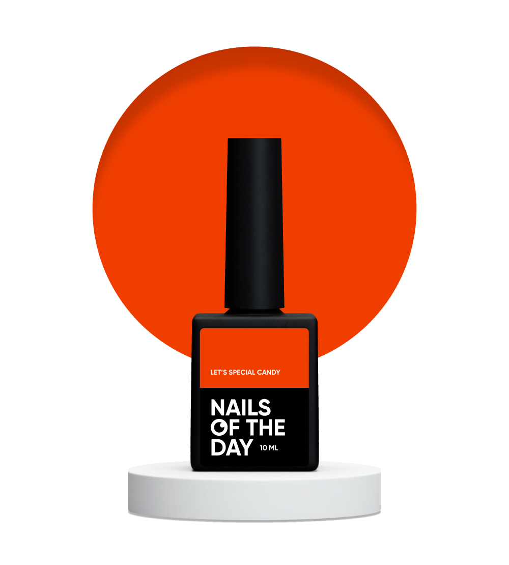 NAILSOFTHEDAY Let’s special Candy – особливий яскраво-насичений кораловий гель-лак, 10 мл, фото 1