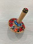 Дзиґа дерев'яна розписна в техніці Петриківський розпис 32918
