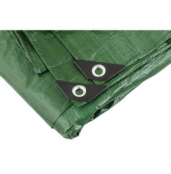 Тент 10х12 м двосторонній 130 г/м² хакі/срібло, фото 3