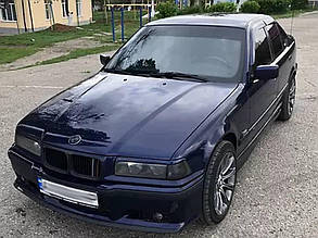 Вії на фари БМВ 3 E36 (2 шт. під фарбування) Накладки на фари для BMW 3 E36 1990-2000