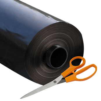 Плівка чорна 100 мкм, 3 м ширина Так, фото 1