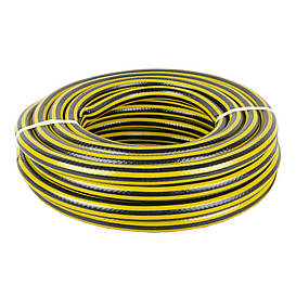 Шланг садовий "PCHELKA" 3/4" 15 м для поливу чорно-жовтий Так