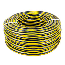 Шланг садовий "PCHELKA" 3/4" 25 м для поливу чорно-жовтий Так