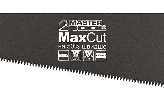 Ножівка столярна 7TPI MAX CUT тефлонове покриття 500 мм загартований зуб 3D заточування К, фото 3
