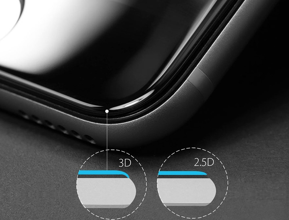 3D стекло для iphone 6Plus/6sPlus на весь экран black - фото 2 - id-p415712464