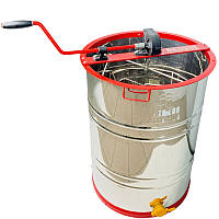 Медогонка з поворотом касет 2-х рамкова (бак нержавіюча сталь AISI 430, касети, ротор – порошкове покриття; кран – пластик) ABB