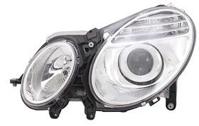 Фара ліва Mercedes 211 (E-Class) 06-09 (H7/H7) TYC ел., з коректором, з кришкою