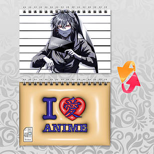 Блокнот Аніме А6 на пружині Angels Of Death / Янголи смерті 48 аркушів 002