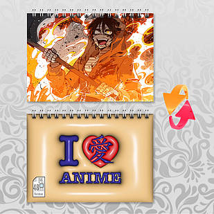 Блокнот Аніме А6 на пружині Angels Of Death / Янголи смерті 48 аркушів 003