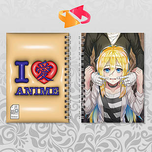 Блокнот Аніме А6 на пружині Angels Of Death / Янголи смерті 48 аркушів 009