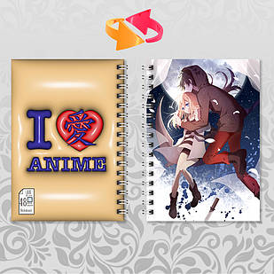 Блокнот Аніме А6 на пружині Angels Of Death / Янголи смерті 48 аркушів 012