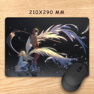 Килимок для миші 210х290 мм Angels Of Death / Янголи смерті 004