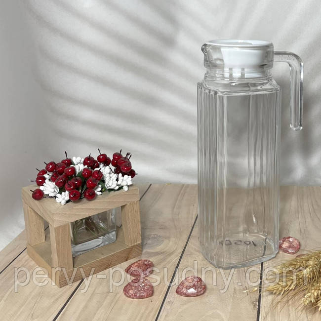 Глек з кришкою Salsa Light 1000мол Helios J-105D, фото 1