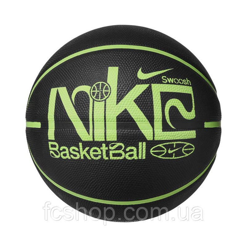 М'яч баскетбольний NIKE EVERYDAY PLAYGROUND 8P GRAPHIC DEFLATED N.100.4371.060, Чорний, Розмір (EU) — 7, фото 1
