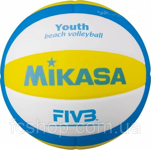 М'яч для пляжного волейболу Mikasa SBV, Синій, Розмір (EU) — 5, фото 1