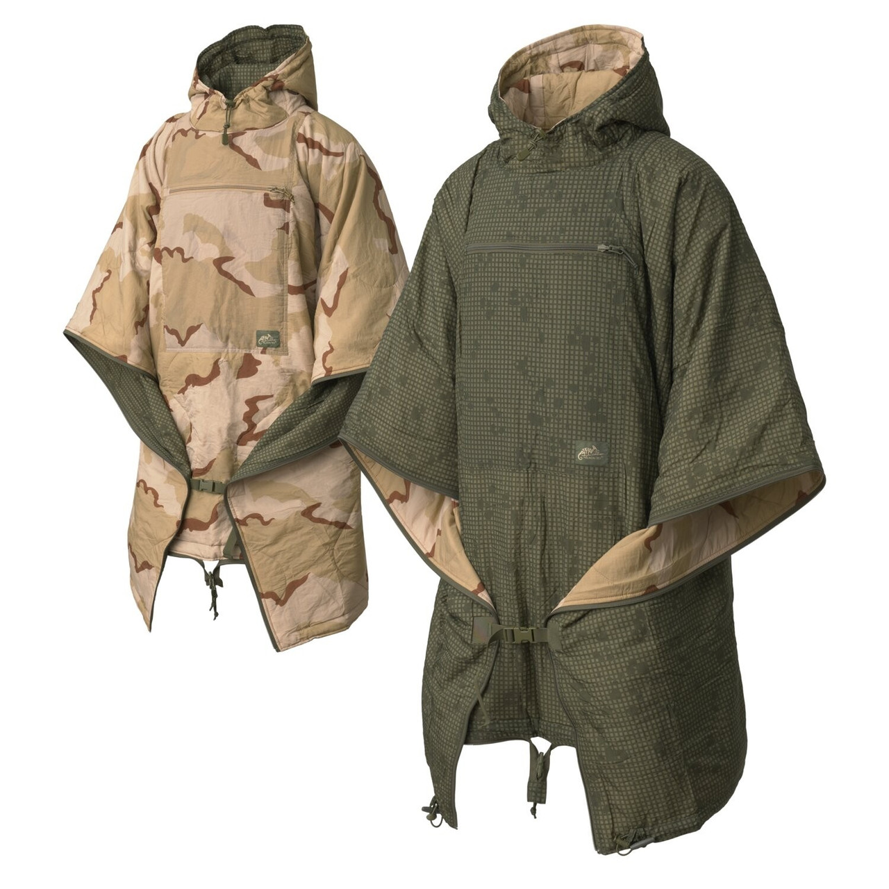 Пончо зимове реверсивне Helikon-Tex® Reversible Swagman Roll - Desert Night Camo / US Desert, фото 1