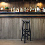 Високий ПАБ Комфорт з дерева Вільха Для Барної стійки або на Балкон чорний 100см, фото 4