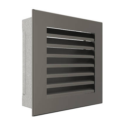 Вентиляційна решітка для каміна SAVEN Hide 17x17 графітова, фото 3
