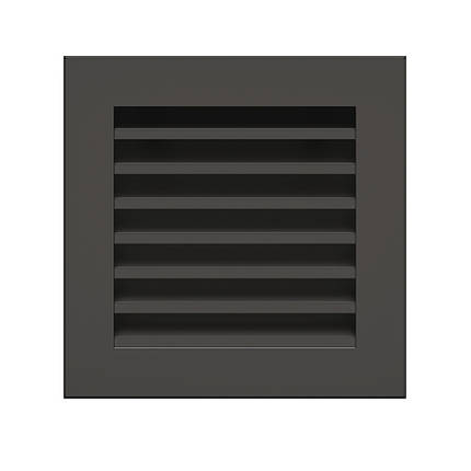 Вентиляційна решітка для каміна SAVEN Hide 17x17 чорна, фото 1