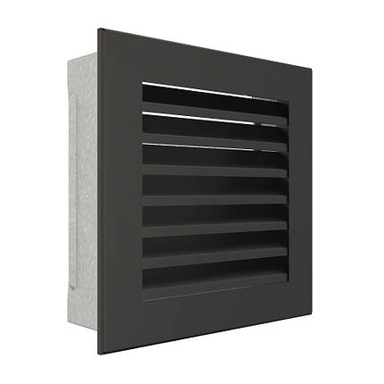Вентиляційна решітка для каміна SAVEN Hide 17x17 чорна, фото 3