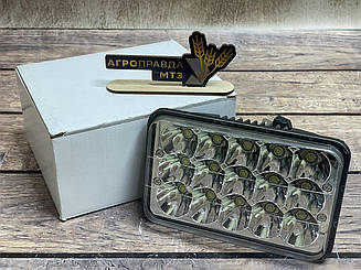 LED фара 45Вт прямокутна (15діодів*3Вт)ближній дальний