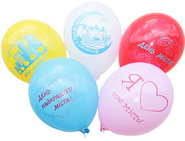 Кулі латексні 12" (30 см) пастель асорті "З днем моста" Асорті ШЕЛКОТРАФаретет