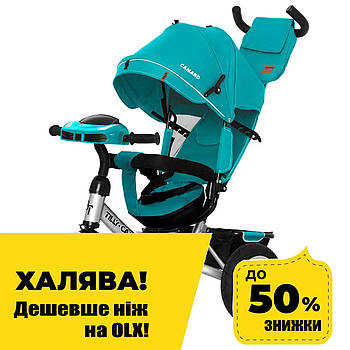 Велосипед триколісний Tilly Camaro T-362 Зелений | Велосипед-коляска дитячий