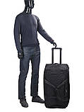 Сумка на колесах велика L чорна 75х36х38см/98л/3.6кг/Snowball 371-72, фото 9