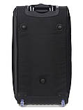 Сумка на колесах велика L чорна 75х36х38см/98л/3.6кг/Snowball 371-72, фото 4