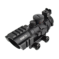 Призматичний приціл SIGETA Prismatic 4x32 Mildot Red/Green/Blue