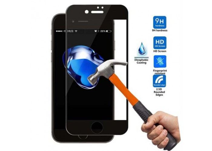 3D скло для iphone 7+ матове на весь екран black
